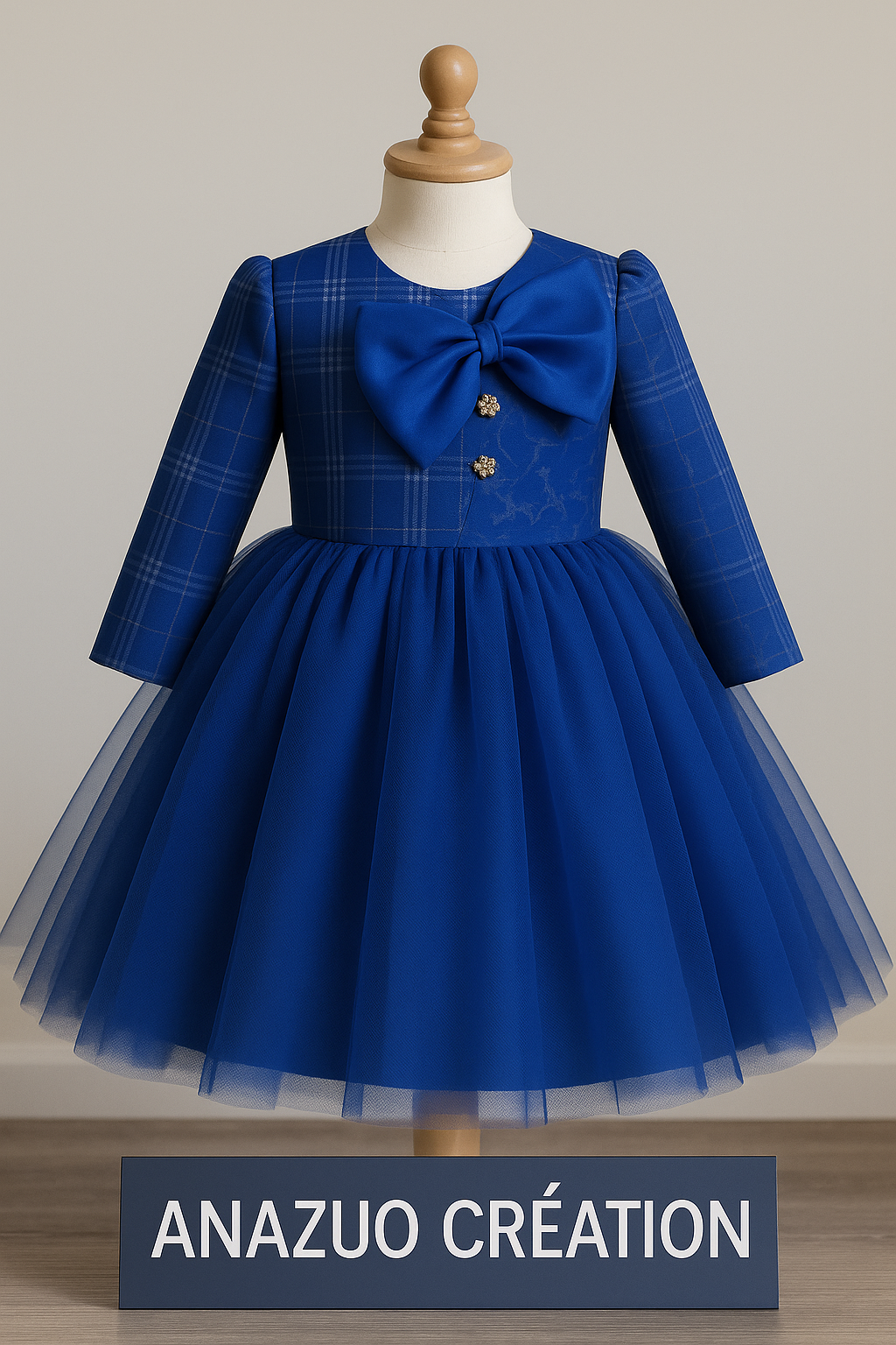 Girls Deep Plum Texture Ballgown with Bow | Winter Formal Dress