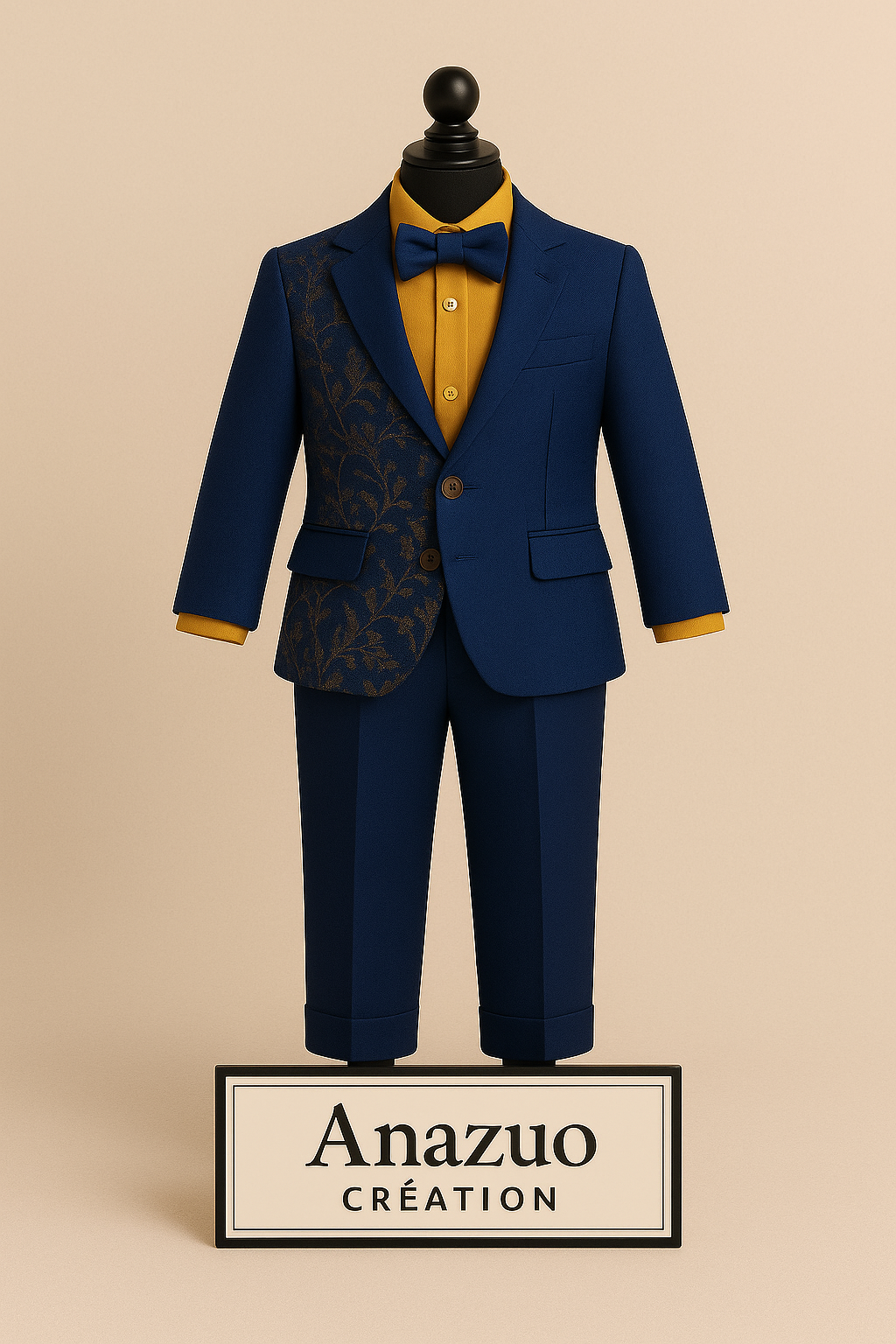 Boy's Brown & Bronze Tuxedo