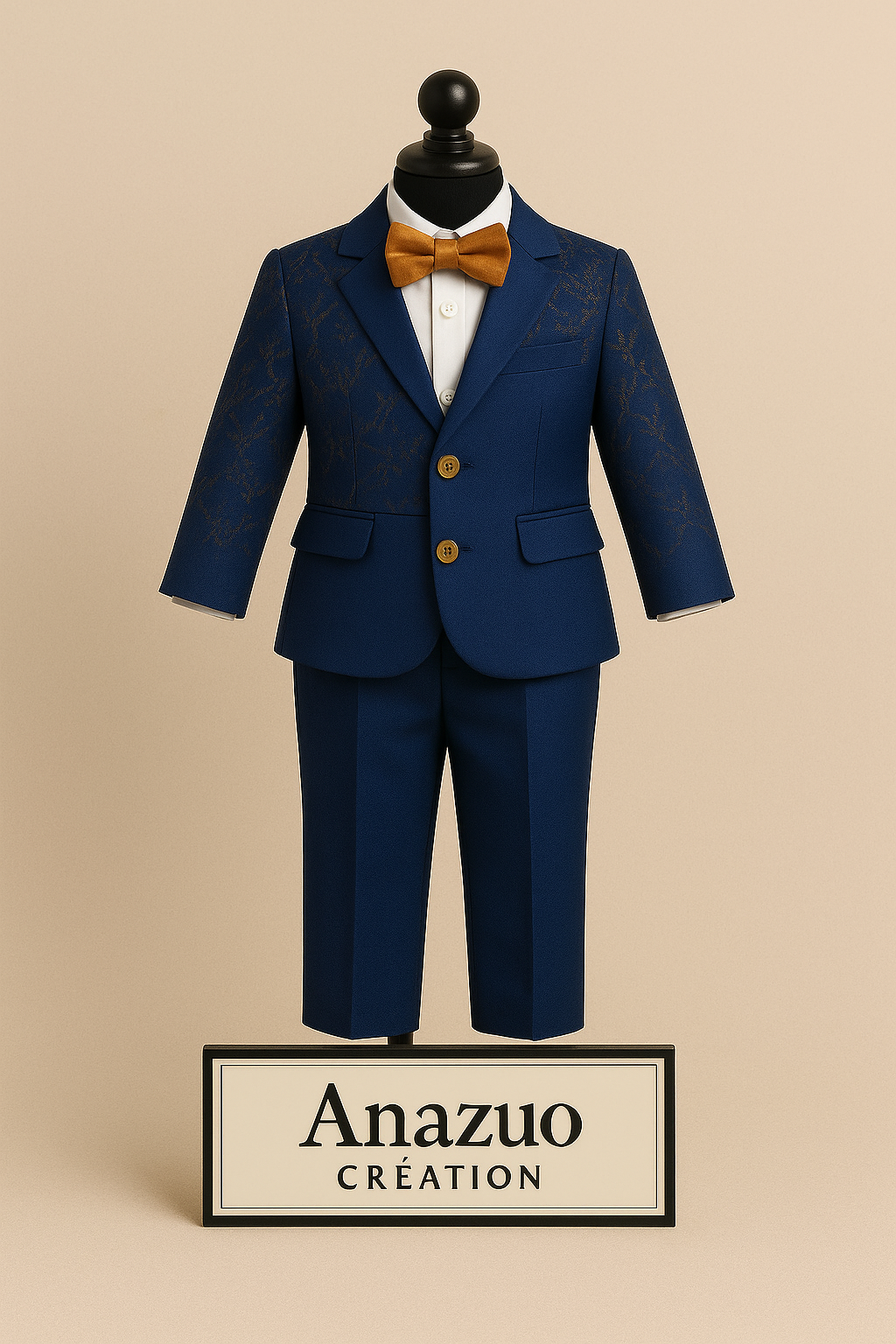 Boy's Brown & Bronze Tuxedo
